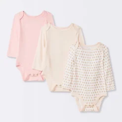 Baby Girls' 3pk Modal Bodysuit - Cloud Island™ Pink -1st Step Store GUEST 05343d39 e20f 468b 8692 e5310ac9a615