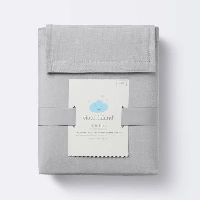 Crib Skirt - Solid Gray - Cloud Island™ 4 Crib Skirt - Solid Gray - Cloud Island™ - Image 2