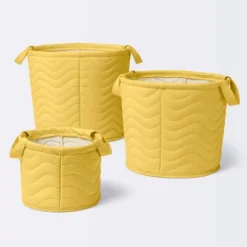 Quilted Fabric Medium Round Storage Basket - Yellow - Cloud Island™ 7 Quilted Fabric Medium Round Storage Basket - Yellow - Cloud Island™ -1st Step Store GUEST 0b733d0a 2113 4887 b178 9085c321a75c 1
