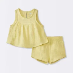 Baby Girls' Swiss Dot Tank Top & Shorts Set - Cloud Island™ Yellow 7 Baby Girls' Swiss Dot Tank Top & Shorts Set - Cloud Island™ Yellow -1st Step Store GUEST 0de6e25b d182 4396 a652 73e68b87f860