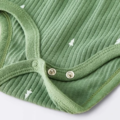 Baby Boys' 2pc Wide Ribbed Top & Bottom Set - Cloud Island™ Green 4 Baby Boys' 2pc Wide Ribbed Top & Bottom Set - Cloud Island™ Green - Image 2