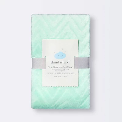 Plush Changing Pad Cover Chevron - Cloud Island™ Mint 5 Plush Changing Pad Cover Chevron - Cloud Island™ Mint - Image 3