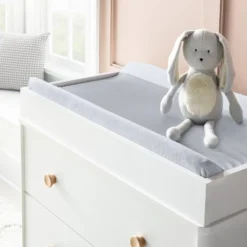 Wipeable Changing Pad Cover - Solid Heather Gray - Cloud Island™