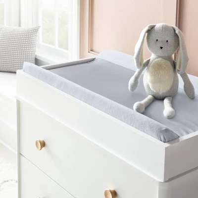 Wipeable Changing Pad Cover - Solid Heather Gray - Cloud Island™ 3 Wipeable Changing Pad Cover - Solid Heather Gray - Cloud Island™