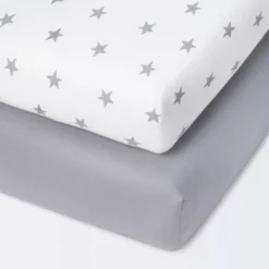 Fitted Mini Crib Jersey Sheet - Cloud Island™ Star/Gray 2pk 7 Fitted Mini Crib Jersey Sheet - Cloud Island™ Star/Gray 2pk -1st Step Store GUEST 187ca05c 3897 46a7 be55 536216c3d1d5