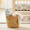 Braided Water Hyacinth Tapered Floor Basket Sleepy Bear - Cloud Island™ -1st Step Store GUEST 1b0701f0 3320 4494 93e1 670523aa7465