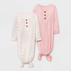 Baby Girls' 2pk Modal Tie NightGown - Cloud Island™ Pink 9 Baby Girls' 2pk Modal Tie NightGown - Cloud Island™ Pink -1st Step Store GUEST 261e7217 0f0a 40b9 bec6 74f8b1f7e4c6