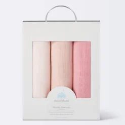 Muslin Swaddle Baby Blanket - Pink Solids - 3pk - Cloud Island™ 8 Muslin Swaddle Baby Blanket - Pink Solids - 3pk - Cloud Island™ -1st Step Store GUEST 28263019 d4ce 4517 9a45 ac201a10e888
