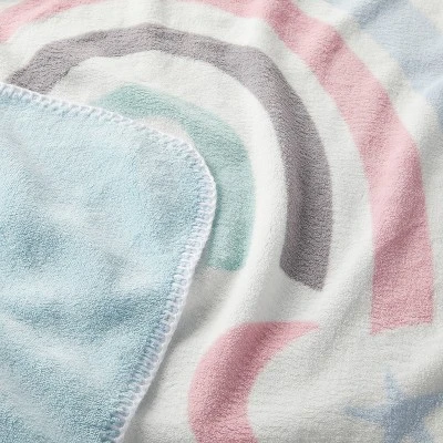 Plush Baby Blanket Rainbow And Stars - Cloud Island™ 4 Plush Baby Blanket Rainbow And Stars - Cloud Island™ - Image 2