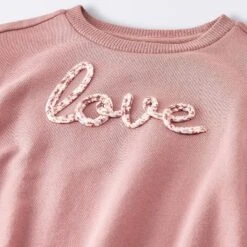 Baby Girls' Love Sweatshirt Romper - Cloud Island™ Pink -1st Step Store GUEST 2dcf29b0 0503 4b07 aacf 4d0284795420