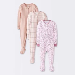 Baby Girls' 3pk Floral Tight Fit Sleep N' Play - Cloud Island™ Peach 9 Baby Girls' 3pk Floral Tight Fit Sleep N' Play - Cloud Island™ Peach -1st Step Store GUEST 32f77565 5464 42a9 94aa 4f20d02a6bd8
