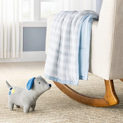 Muslin Quilt Baby And Toddler Blanket - Blue - Cloud Island™ 3 Muslin Quilt Baby And Toddler Blanket - Blue - Cloud Island™