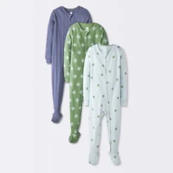 Baby Boys' 3pk Bears Tight Fit Sleep N' Play - Cloud Island™ Blue/Green -1st Step Store GUEST 35f8ea13 9f74 49e0 97e9 2a473bf07e67