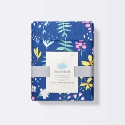 Fitted Crib Sheet Wildflower Dark - Cloud Island™ Navy Floral -1st Step Store GUEST 36d15f14 6b47 4ce5 9c0d 1e2e04d9d2a3