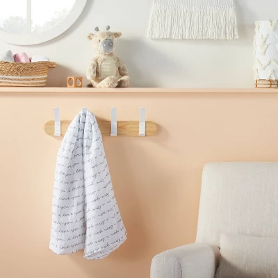 Muslin Swaddle Blanket I Love You - Cloud Island™ White 3 Muslin Swaddle Blanket I Love You - Cloud Island™ White