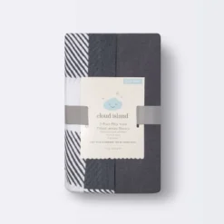 Fitted Playyard Jersey Sheet Gingham - Cloud Island™ - Gray - 2pk -1st Step Store GUEST 3b6f3140 518c 48ea ac7f a96c68d78b1a