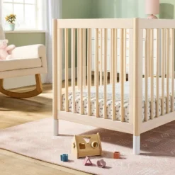 Fitted Jersey Crib Sheet -Floral Gingham Green - 2pk - Cloud Island™