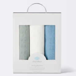 Muslin Swaddle Baby Blanket - Blue Neutrals - 3pk - Cloud Island™ 8 Muslin Swaddle Baby Blanket - Blue Neutrals - 3pk - Cloud Island™ -1st Step Store GUEST 42c58f7d 0c11 439b 93b4 04739621ee7d