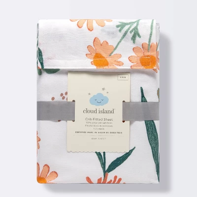Fitted Crib Sheet - Cloud Island™ Garden Floral 6 Fitted Crib Sheet - Cloud Island™ Garden Floral - Image 4