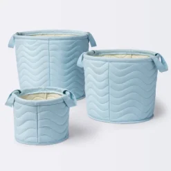 Quilted Fabric Medium Round Storage Basket - Blue - Cloud Island™ 7 Quilted Fabric Medium Round Storage Basket - Blue - Cloud Island™ -1st Step Store GUEST 50059e14 ed0f 4ece b7c4 6131355149f5 1