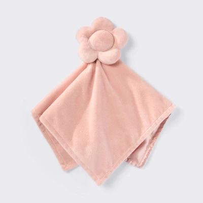Plush Security Blanket - Pink Flower - Cloud Island™ 5 Plush Security Blanket - Pink Flower - Cloud Island™ - Image 3
