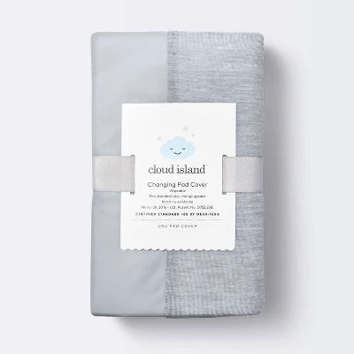 Wipeable Changing Pad Cover - Solid Heather Gray - Cloud Island™ 4 Wipeable Changing Pad Cover - Solid Heather Gray - Cloud Island™ - Image 2
