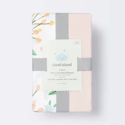 Fitted Mini Crib Sheet - Cloud Island™ - Meadow/Pink - 2pk -1st Step Store GUEST 558dd145 221c 4a4a a550 d02173d8a025
