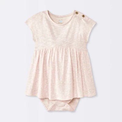 Baby Girls' Floral Modal Jersey Romper - Cloud Island™ Pink 6 Baby Girls' Floral Modal Jersey Romper - Cloud Island™ Pink - Image 4