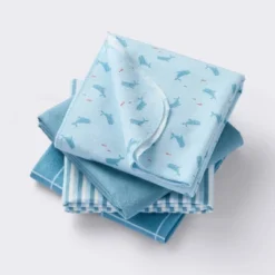Flannel Baby Blanket - Whales - 4pk - Cloud Island™ -1st Step Store GUEST 576eee34 cbba 43f8 8cfd 5473bc628099