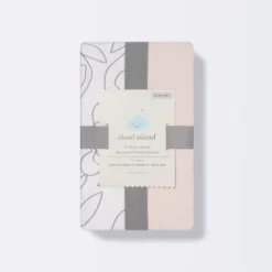 Jersey Bassinet Sheet 2pk - Cloud Island™ Floral And Solid Light Pink -1st Step Store GUEST 5c826daa dee5 44cd 92b7 7224d5713bd8