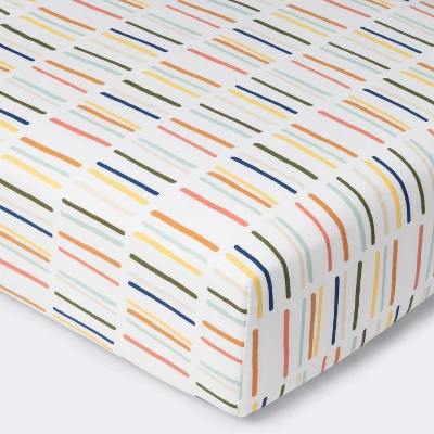 Fitted Crib Sheet Dashes - Cloud Island™ 6 Fitted Crib Sheet Dashes - Cloud Island™ - Image 4