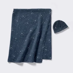 Hospital Muslin Swaddle And Hat Gift Set - 2ct - Blue Stars- Cloud Island™ -1st Step Store GUEST 664f9fbc 70d1 4fc0 a75c 1554d16f837e