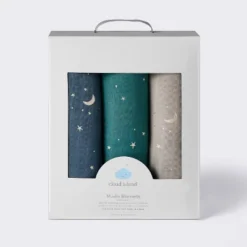 Muslin Swaddle Baby Blanket - Cool Metallic - 3pk - Cloud Island™ 8 Muslin Swaddle Baby Blanket - Cool Metallic - 3pk - Cloud Island™ -1st Step Store GUEST 680d0ea9 d964 4b15 8100 4e6cac93e487