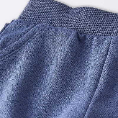 Baby Boys' 2pc Fox Applique Sweatshirt & Shorts Set - Cloud Island™ Navy Blue 5 Baby Boys' 2pc Fox Applique Sweatshirt & Shorts Set - Cloud Island™ Navy Blue - Image 3