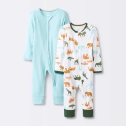 Baby Boys' 2pk Safari Animals Zip Romper - Cloud Island™ 10 Baby Boys' 2pk Safari Animals Zip Romper - Cloud Island™ -1st Step Store GUEST 6a050ea2 182d 407e b259 1392e197dbb6