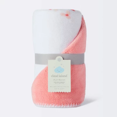 Plush Baby Blanket - Small Floral - Cloud Island™ 5 Plush Baby Blanket - Small Floral - Cloud Island™ - Image 3