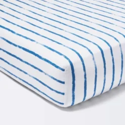 Fitted Crib Sheet Stripe - Navy/White - Cloud Island™ -1st Step Store GUEST 719325b4 3f11 403b 8389 521c3aecf77a