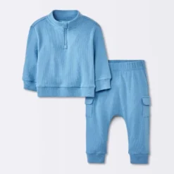 Baby Boys' 2pc Cozy Quarter Zip Top & Bottom Set - Cloud Island™ Blue 9 Baby Boys' 2pc Cozy Quarter Zip Top & Bottom Set - Cloud Island™ Blue -1st Step Store GUEST 7642aa95 a5fd 4e8e b76b 288443215c9f