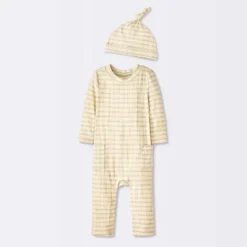 Baby Jacquard Checkered Romper & Hat - Cloud Island™ Tan 9 Baby Jacquard Checkered Romper & Hat - Cloud Island™ Tan -1st Step Store GUEST 7757c850 658c 4c05 be03 218cf0cd0713
