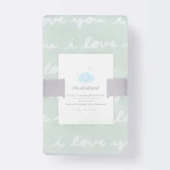 Plush Changing Pad Cover I Love You Script - Cloud Island™ Mint -1st Step Store GUEST 77fb3759 bcda 47f6 b7a2 c077cede8f3c