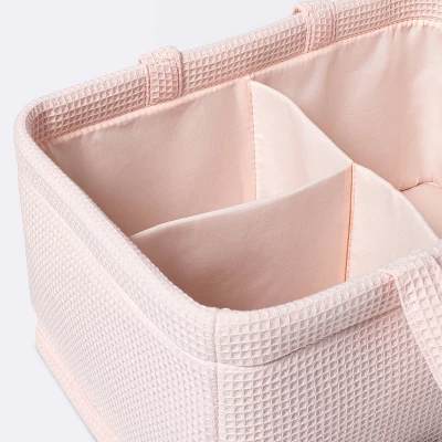 Waffle Weave Rectangular Diaper Caddy With Handles - Cloud Island™ 4 Waffle Weave Rectangular Diaper Caddy With Handles - Cloud Island™ - Image 2