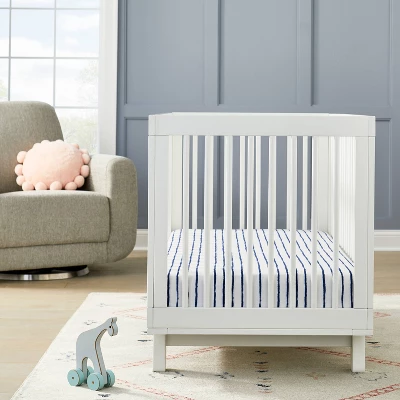 Polyester Rayon Jersey Fitted Crib Sheet - Cloud Island™ Navy Blue Vertical Stripe 3 Polyester Rayon Jersey Fitted Crib Sheet - Cloud Island™ Navy Blue Vertical Stripe