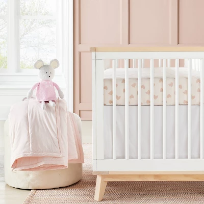 Crib Bedding Set - Pink - 4pc - Cloud Island™ 3 Crib Bedding Set - Pink - 4pc - Cloud Island™