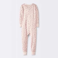 Toddler Girls' Smooth Jersey Snug Fit Union Suit - Cloud Island™ Pink