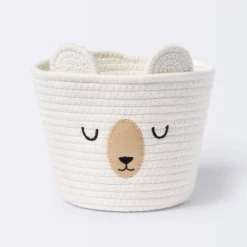 Small Tapered Round Coiled Rope Round Basket Sleepy Bear - Cloud Island™ -1st Step Store GUEST 89660235 cf7c 4521 b5e1 187fbb70664a