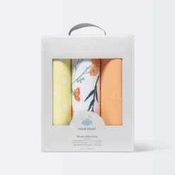Muslin Swaddle Blanket - Cloud Island™ Garden Floral - 3pk -1st Step Store GUEST 8bb464ef 43b2 4cd4 a8e9 e775dd85ddff
