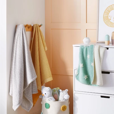 Toddler Bed Plush Blanket - Cloud Island™ Gray Dot Stripe 3 Toddler Bed Plush Blanket - Cloud Island™ Gray Dot Stripe