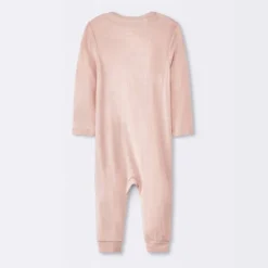 Baby Girls' 2pk Stars So Very Soft Modal Blend Romper - Cloud Island™ Dark Pink