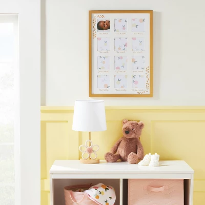 Milestone 4" X 4" Image Opening Picture Frame - Gold Floral - Cloud Island™ 3 Milestone 4" X 4" Image Opening Picture Frame - Gold Floral - Cloud Island™