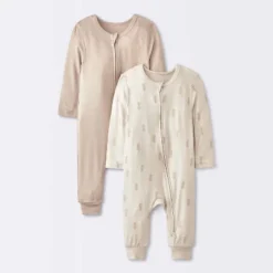 Baby 2pk Leaf So Very Soft Modal Blend Romper - Cloud Island™ Cream -1st Step Store GUEST a08f6fd2 2556 498a a9b1 3c3c70f9ca4a